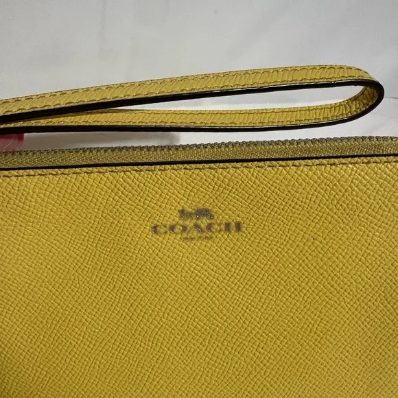 Coach Yellow Wristlet - Picture 2 of 6